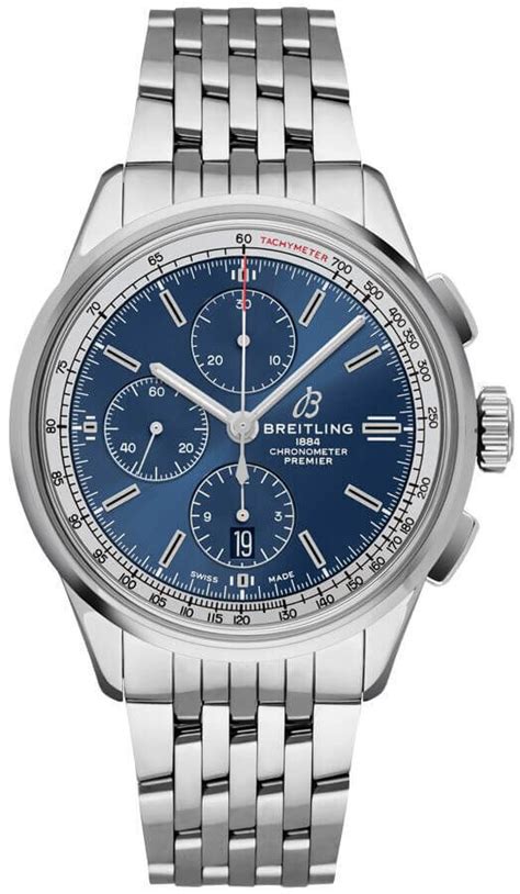 breitling a13315351c1a1|Breitling Premier Chronograph Automatic Chronometer Blue Dial .